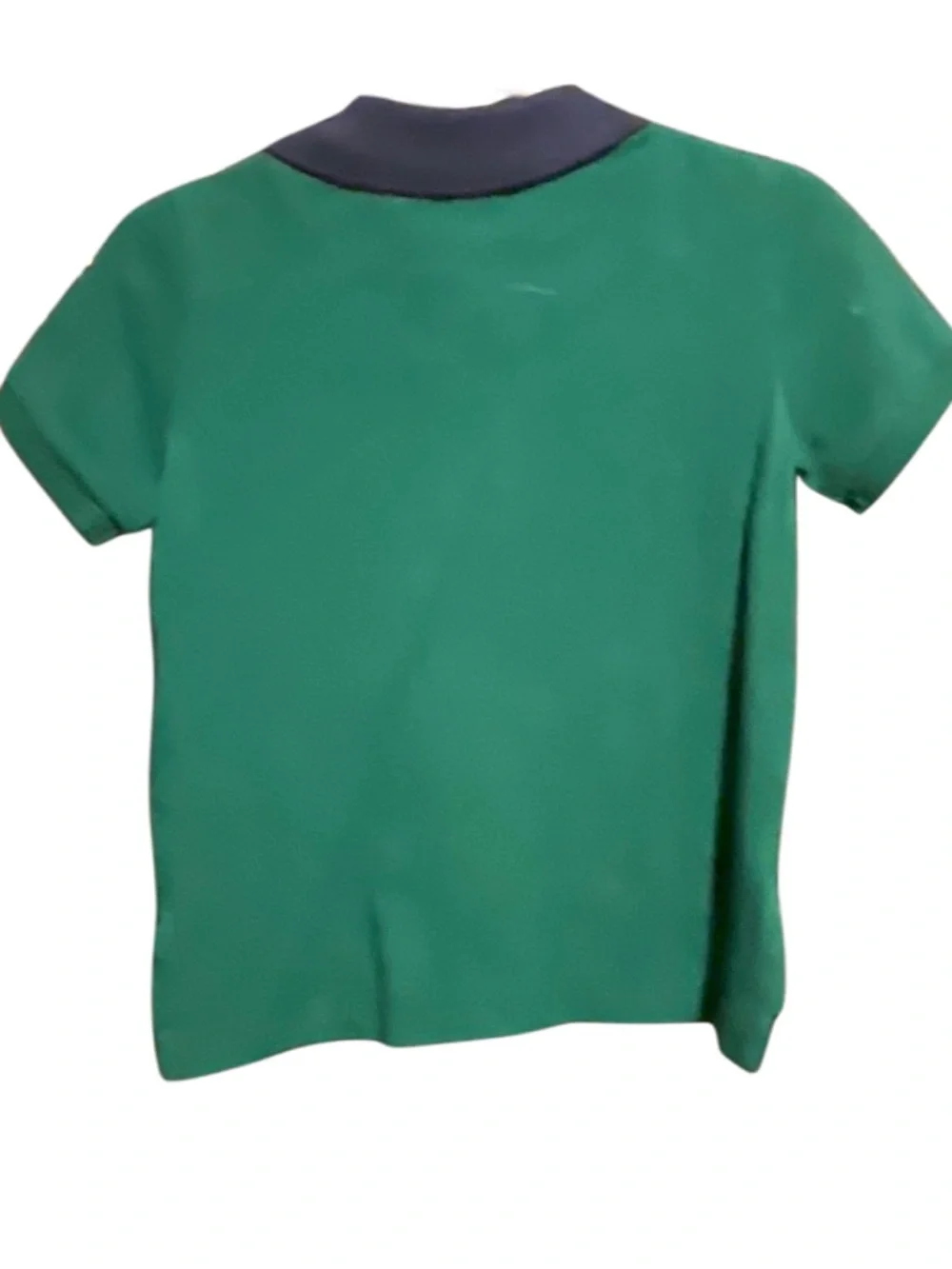 Ralph Lauren Kids Green Polo Shirt with Navy Collar 18 mo